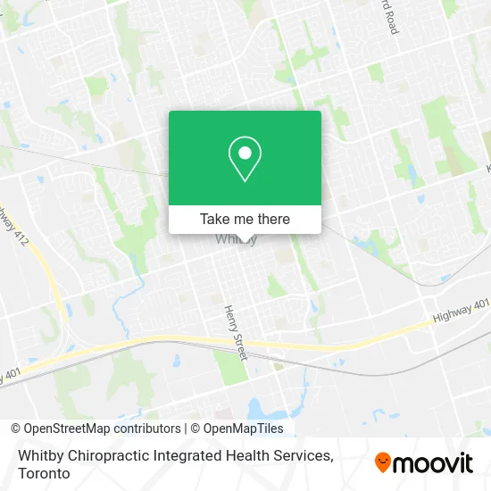 Whitby Chiropractic Integrated Health Services map