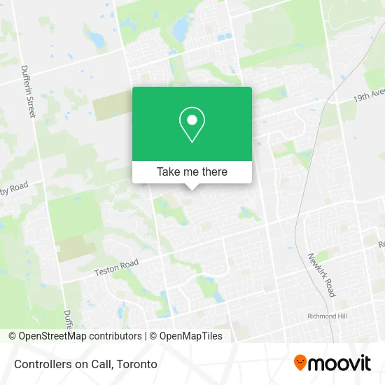 Controllers on Call map