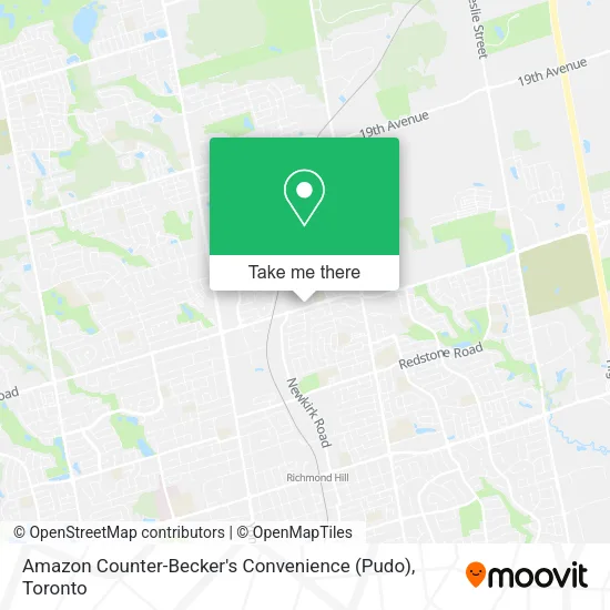 Amazon Counter-Becker's Convenience (Pudo) map