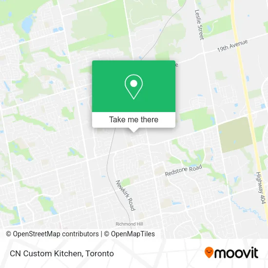 CN Custom Kitchen map