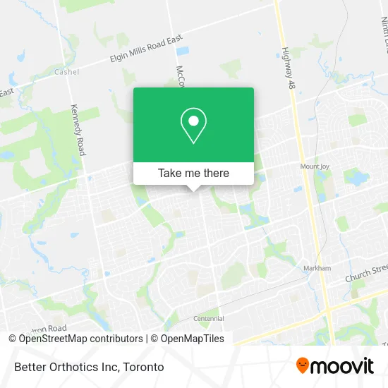 Better Orthotics Inc map