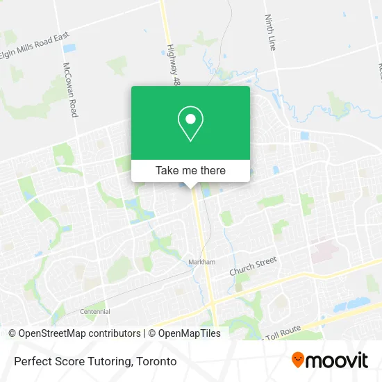 Perfect Score Tutoring map