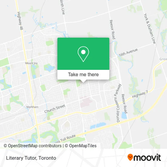 Literary Tutor map