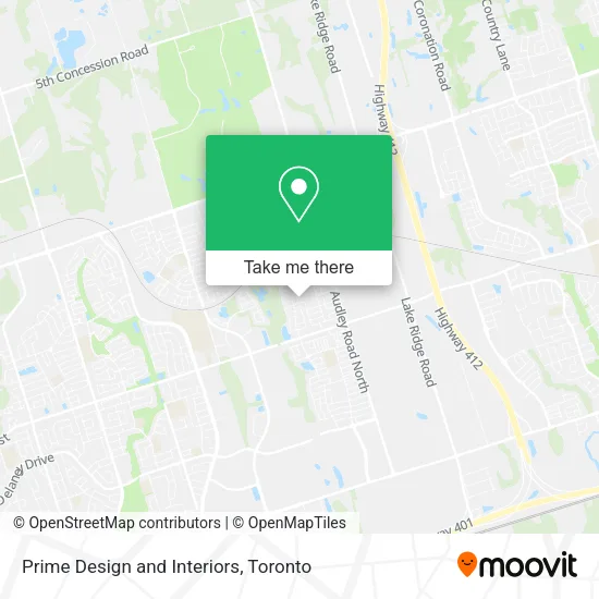 Prime Design and Interiors map