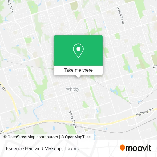 Essence Hair and Makeup map