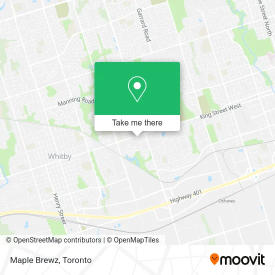 Maple Brewz map