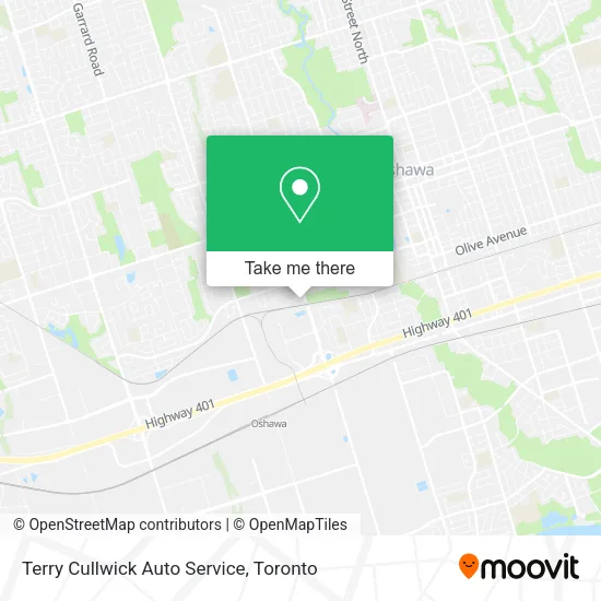 Terry Cullwick Auto Service map