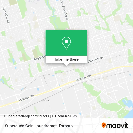 Supersuds Coin Laundromat map