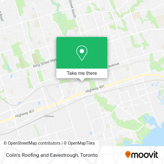 Colin's Roofing and Eavestrough map