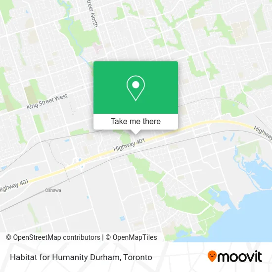 Habitat for Humanity Durham map