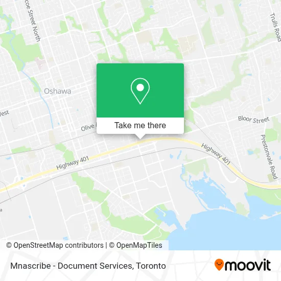 Mnascribe - Document Services map