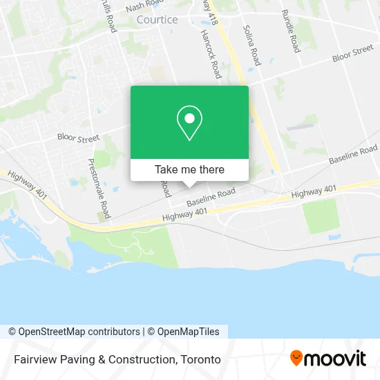 Fairview Paving & Construction map