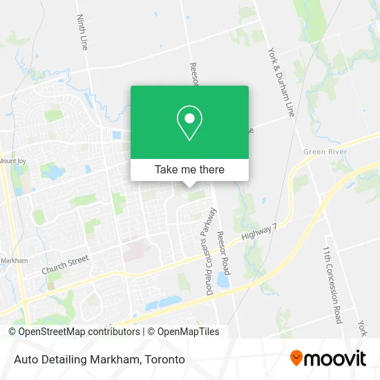 Auto Detailing Markham map