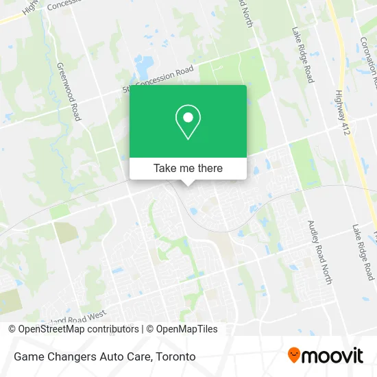Game Changers Auto Care map