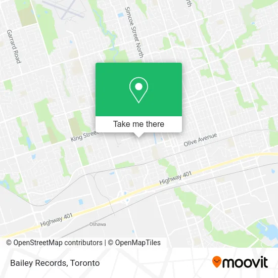 Bailey Records map