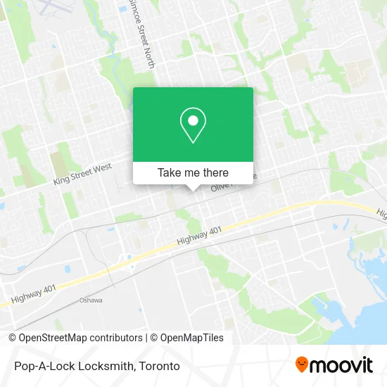 Pop-A-Lock Locksmith map
