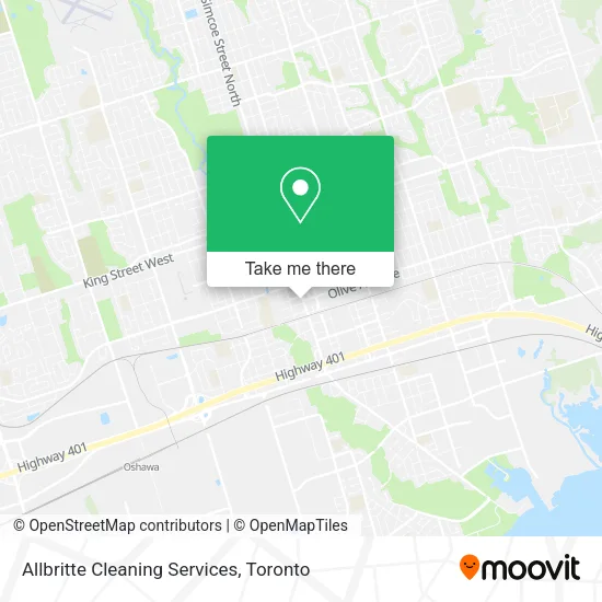 Allbritte Cleaning Services map