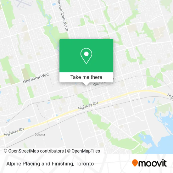 Alpine Placing and Finishing map