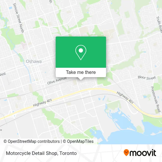 Motorcycle Detail Shop map