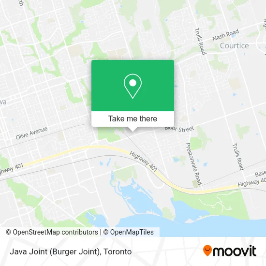 Java Joint (Burger Joint) plan