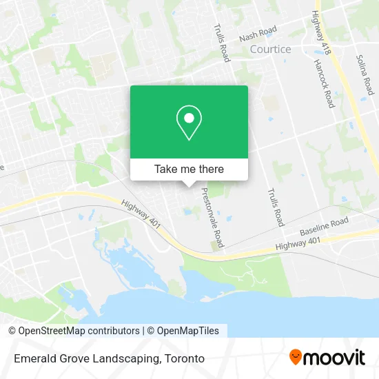 Emerald Grove Landscaping map