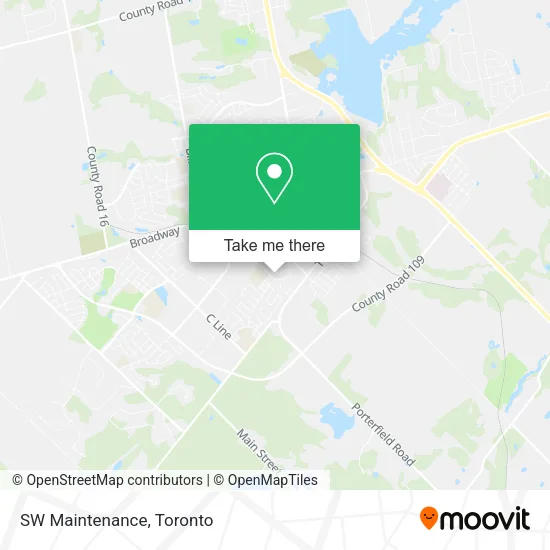 SW Maintenance map