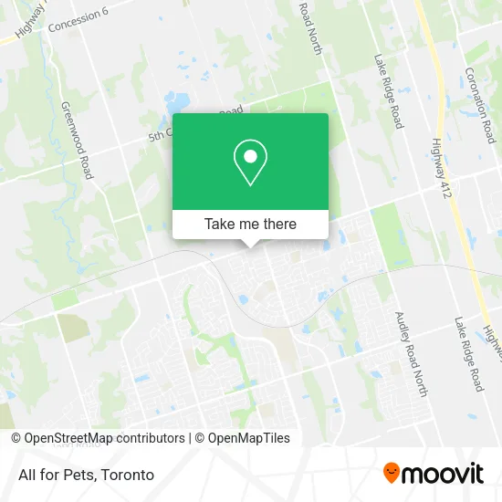 All for Pets map