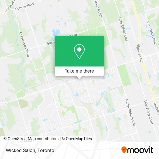 Wicked Salon map