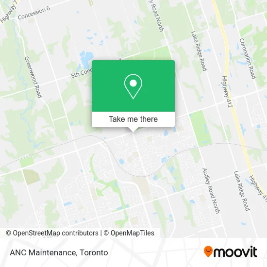 ANC Maintenance map