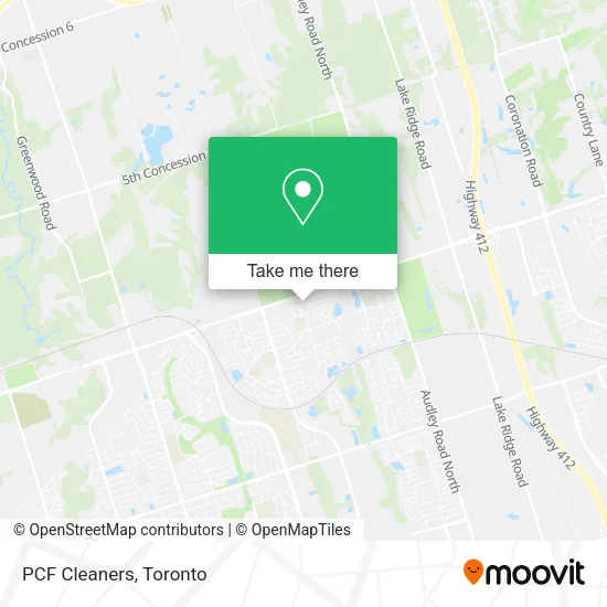 PCF Cleaners map