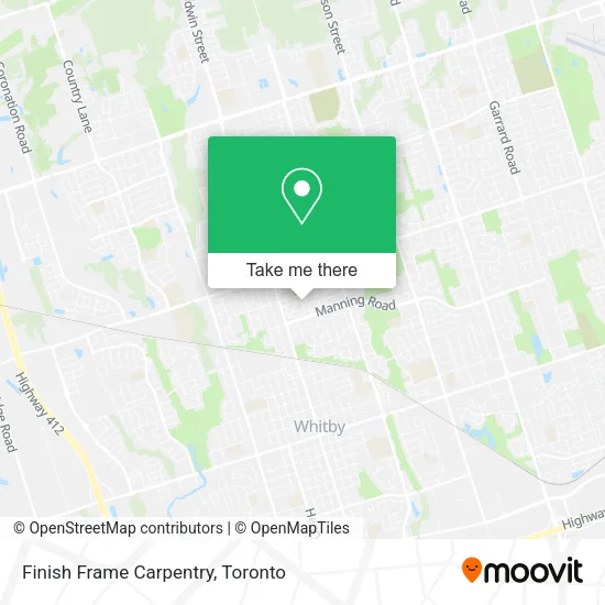 Finish Frame Carpentry map