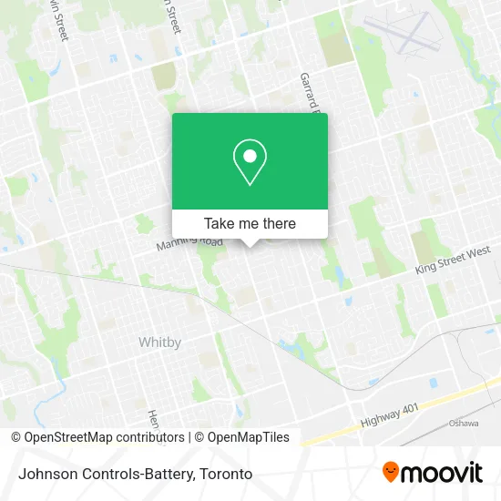 Johnson Controls-Battery map