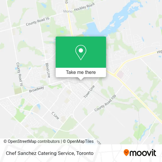 Chef Sanchez Catering Service map