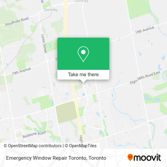Emergency Window Repair Toronto map