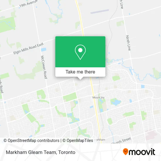 Markham Gleam Team map