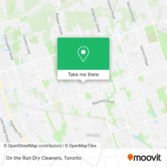 On the Run Dry Cleaners map