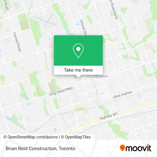 Brian Reid Construction map