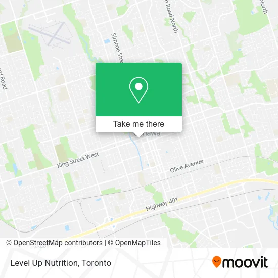 Level Up Nutrition map