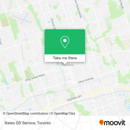 Rates DD Service map