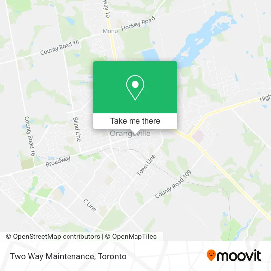Two Way Maintenance map
