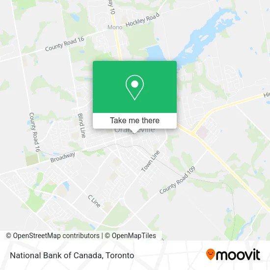 National Bank of Canada map