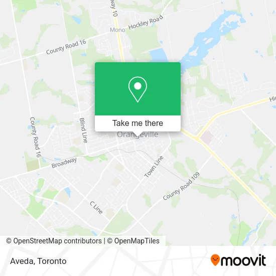 Aveda map