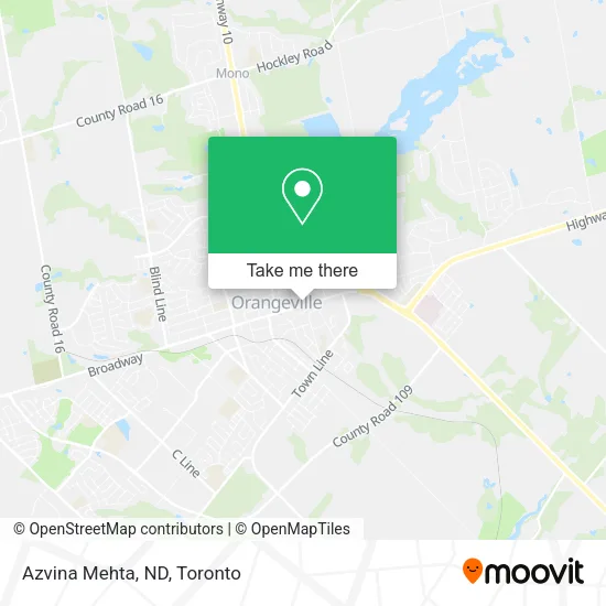 Azvina Mehta, ND map