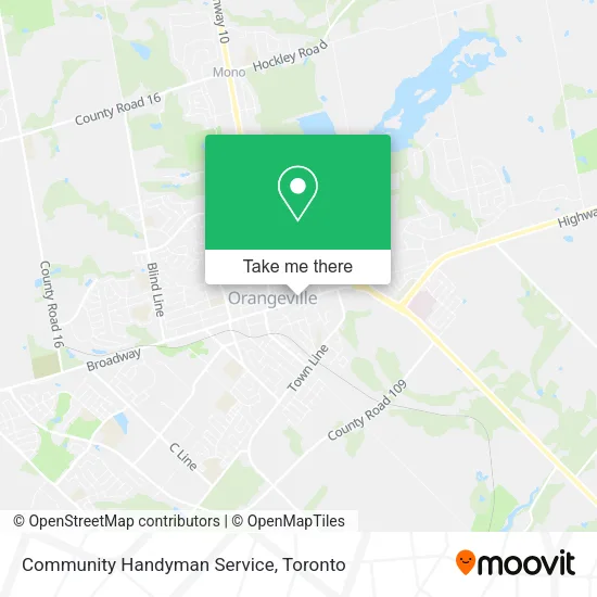 Community Handyman Service map