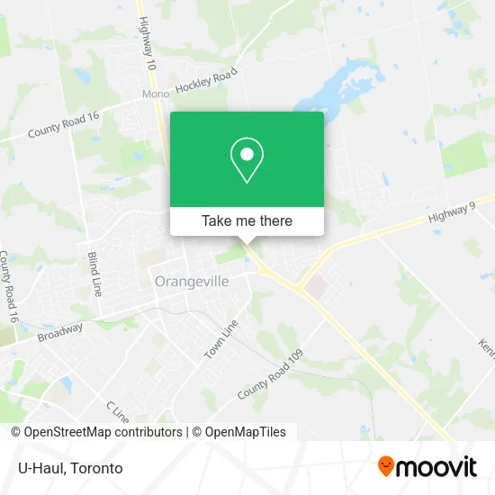 U-Haul map