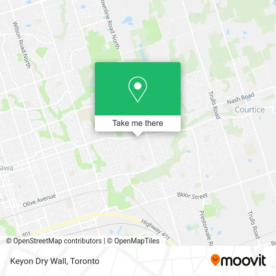 Keyon Dry Wall map