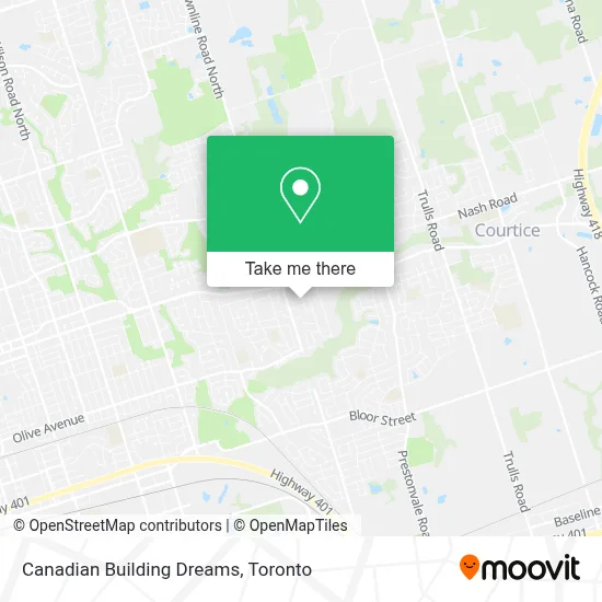 Canadian Building Dreams map