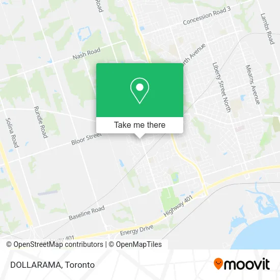 DOLLARAMA map