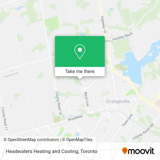 Headwaters Heating and Cooling map