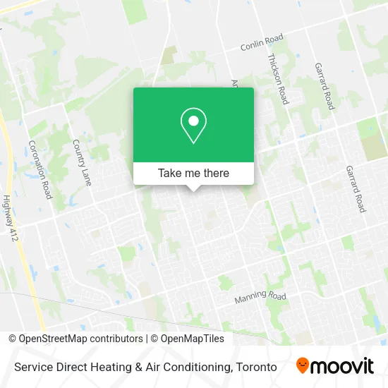 Service Direct Heating & Air Conditioning map